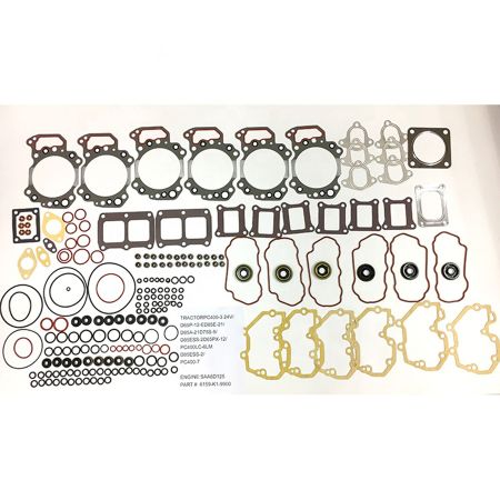 Gasket Kit 6159-K1-9900 6159K19900 for Komatsu Excavator PC400-7 Wheel Loader WA470-5 WA480-5 Engine SAA6D125E