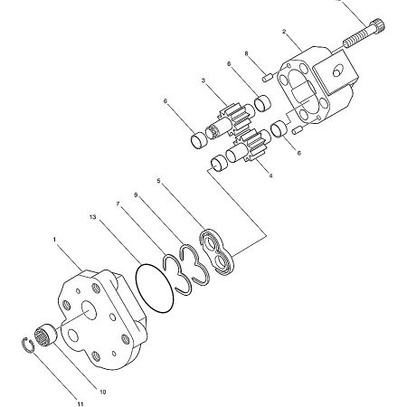 Gear Pump 2.241-00060 for Doosan DX60R E60
