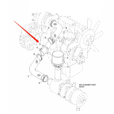 Buy Hose 11N6-23020 for Hyundai Excavator R200W-7 R210LC-7 R220LC-9S R220LC-9SH R210NLC-7 R210W-9S from YEARNPARTS store