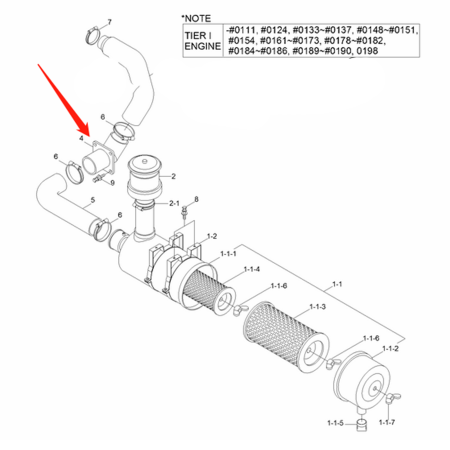 Buy Hose 11N8-20130 11N820130 for Hyundai Excavator R290LC-7 R305LC-7 from soonparts online store