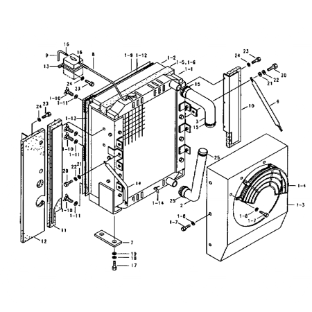 hydraulic-oil-cooler-11e4-4003-11e44003-for-hyundai-excavator-r200w-2-hl35c