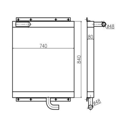 hydraulic-oil-cooler-for-kato-excavator-hd700-5