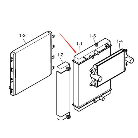 Enfriador de aceite hidráulico K1002891B K1002891C K1002891E K1002891G para cargadora de ruedas Doosan Daewoo DL400