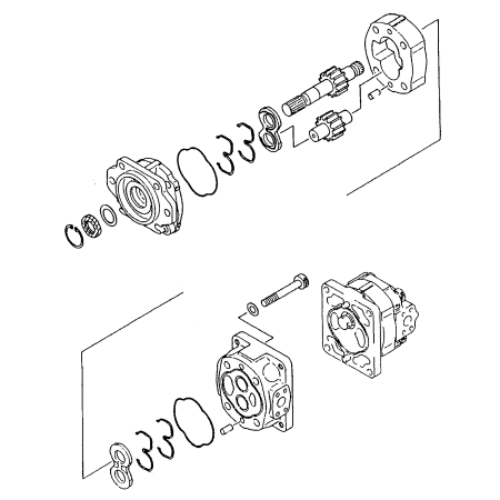 Hydraulic Pump 705-12-35240 for Komatsu Wheel Loader WA400-3A WA400-3-H WA420-3 WA420-DZ-3