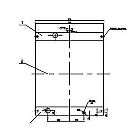 Hydraulic Water Tank Radiator 13840000-1 138400001 for Doosan Daewoo Excavator SOLAR 220LC-III