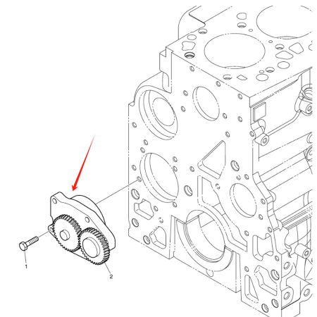 Oil Pump K9007132 for Doosan Daewoo DL160 DX140LCR Excavator
