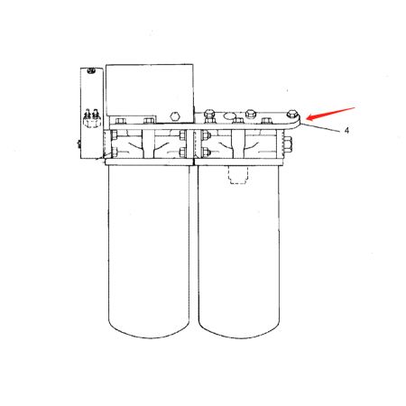 Oil Water Separator Support 1W-2644 1W2644 for Caterpillar Excavator 5130 5130B Engine 3508B 3512B 3516B