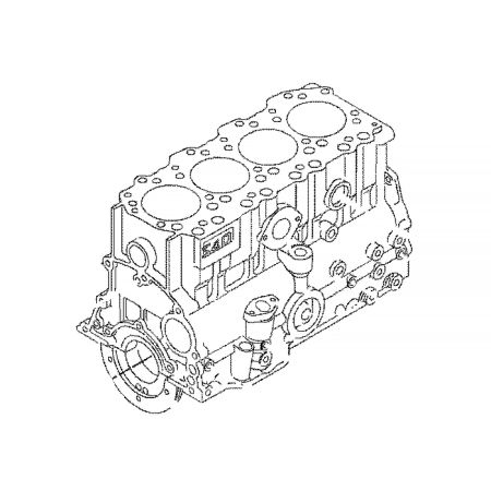 Bloc-cylindres de moteur S4Q2T 319-2756 pour pelle Caterpillar 305.5D 305C CR