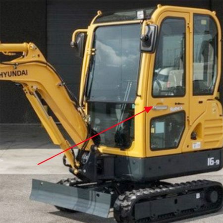 Conjunto de porta lateral 71MJ-02000 para escavadeira Hyundai R16-9 R16-9 CA R16-9 NH