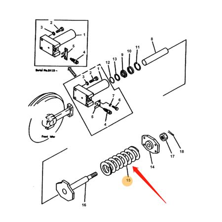 Spring 6638557 for Bobcat Excavator 100