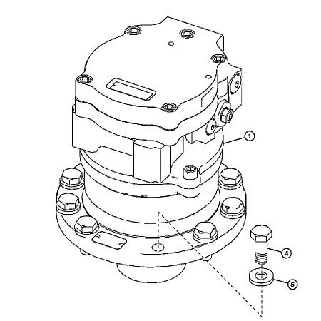 Swing Motor Assy 9236034 for John Deere 50D Excavator