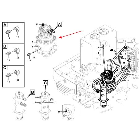 Motor de OSCILACIÓN VOE14734166 para excavadora Volvo EC75D