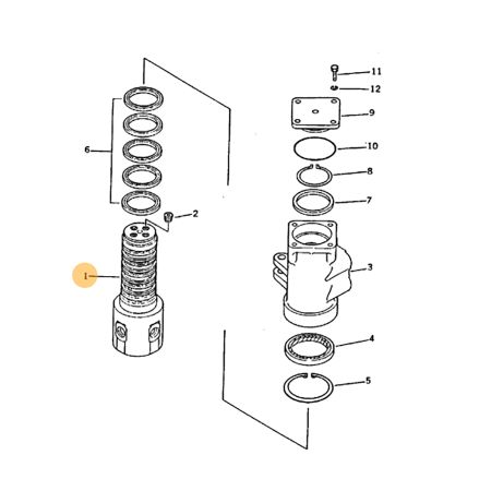 ボブキャット掘削機 130 用スイベル ジョイント コネクタ Assy 6640271