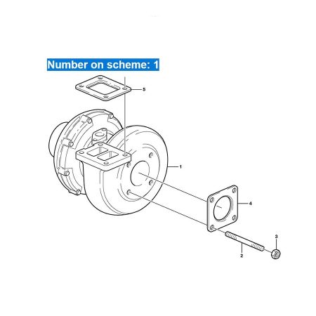 Turbocharger 04259289KZ 318747 318828 Turbo S2B for Deutz Engine BF6M1013FC