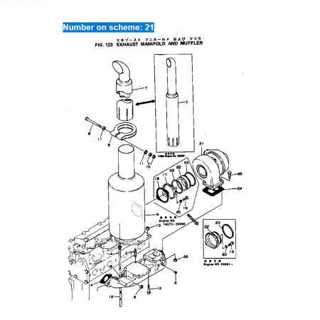 Turbocharger 6131-81-8101 6131-81-8102 6131-81-8103 Turbo TD04L for Komatsu Bulldozer D40 D45 EG55 Engine S4D105