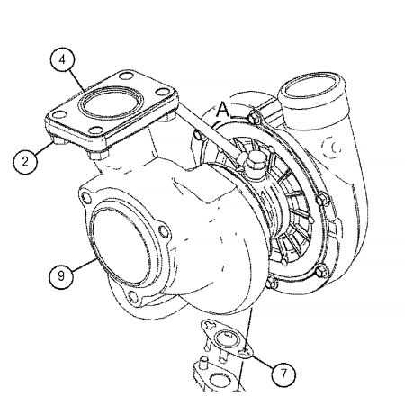 Turbocompressor 444-8091 para Caterpillar CAT 318D2 L 320D2 GC M315D2 M317D2 com motor C4.4