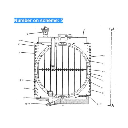 water-radiator-core-ass-y-7c-6186-7c6186-for-caterpillar-tractor-cat-d7h-d7h-lgp-engine-3066