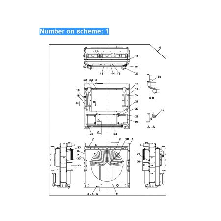 water-tank-radiator-ass-y-ln001620-ln002530-for-case-excavator-cx800-cx800b