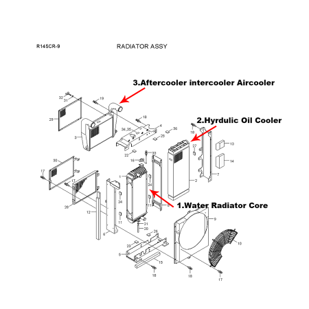 water-tank-radiator-core-11q4-46210-11q446210-for-hyundai-excavator-r145cr-9