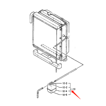 Water Tank ASS'Y 2427U203F3 for Kobelco Excavator K909LC-2 MD140BLC MD140C MD180LC MD200BLC MD200C MD240BLC MD240C