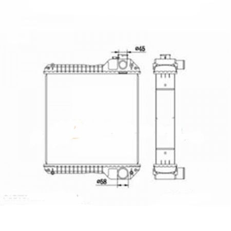 Buy Water Tank Radiator 128/14077 for JCB Excavator 4CX444 SUPER 3CXS-PC 4CN444 SUPER 4CXSM444 4CX444 4C 4CN-4WS PC 4CX-PC 3CX 215/3CX 15 from WWW.SOONPARTS.COM online store