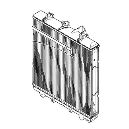 Radiateur de réservoir d'eau 3B234-17100 pour Kubota M4-071HDCC12 M4D-061HDCC12 M4D-071HDCC12
