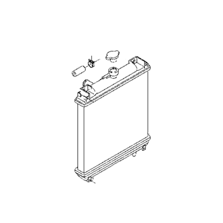 Water Tank Radiator ASS'Y RA221-42300 RA22142300 for Kubota U15-3 U15 U17(CA) U17(SUNBELT) U17-3