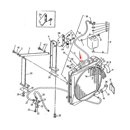 Water Tank Radiator ASS'Y T114146 for John Deere Excavator 15