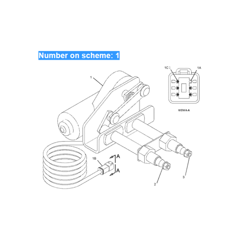 Wiper Motor 135-0611 for Caterpillar Excavator CAT 320D 322C