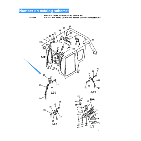 Wiper Motor 195-979-3121 for Komatsu Bulldozer D150A-1 D155A-1 D355A-3 D355A-3X