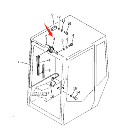 Wiper Motor 20S-06-21290 20S0621290 for Komatsu Excavator PC10-5 PC10-6 PC15-2 PC20-5 PC20-6 PC28UU-1 PC30-5 PC30-6 PC38UU-1 PC40-5 PC40-6 PC50UU-1 PW30-1 PW30T-1