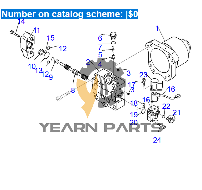 Hood Hydraulic Fan Motor Pump 708-7W-00210 for Komatsu Wheel Loader WA600-6 WA600-6R Dozer WD600-6