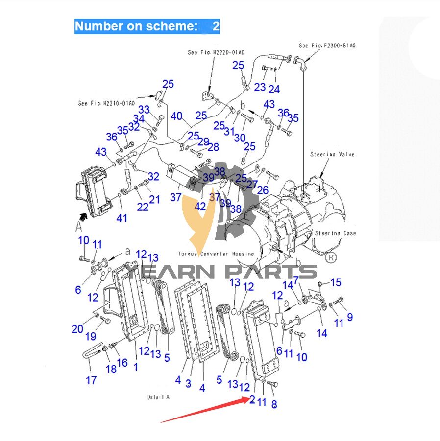 engine-oil-cooler-195-03-43100-195-03-00250-195-03-00251-195-03-00252-for-komatsu-bulldozer-d375a-1-d375a-2-d375a-3-d375a-5