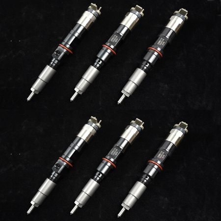 6PCS Injector RE529151 RE528408 AP51902 095000-6470DR for John Deere 1470D Harvester With 6090 9.0L Engine