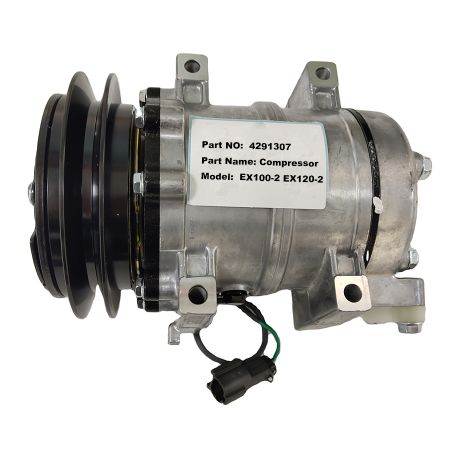 A/C Compressor 4291307 for Hitachi Excavator EX100-2 EX120-2 EX200-2 EX60-2 EX60LCK-3