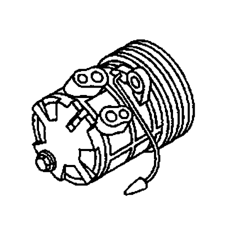 A/C Compressor 4344691 for Hitachi Excavator EX30-2 EX35-2 EX40-2 EX45-2