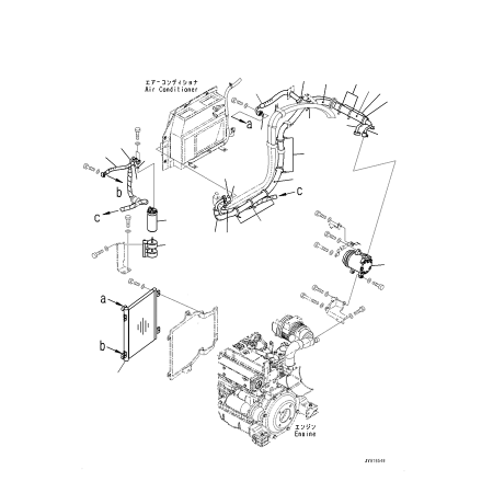 A/C Condenser 22L-979-2222 22L9792222 for Komatsu Excavator PC27MR-2-B PC27MR-3 PC30MR-2 PC30MR-3 PC35MR-2 PC35MR-3 PC40MR-2 PC45MR-3 PC50MR-2 PC55MR-3