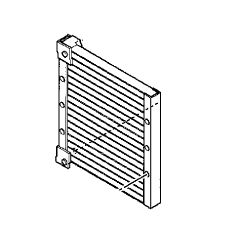 A/C Condenser 4413063 for Hitachi Excavator EX55UR-3 ZX55UR ZX55UR-HHE