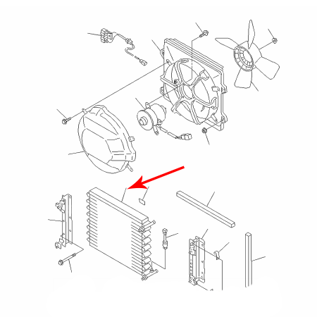 Buy A/C Condenser Core ND447710-0430 for Komatsu Wheel Loader WA100-3A WA120-3 WA150-3 WA180-3 WA200-3 WA250-3 WA320-3 WR11-3 at yearnparts