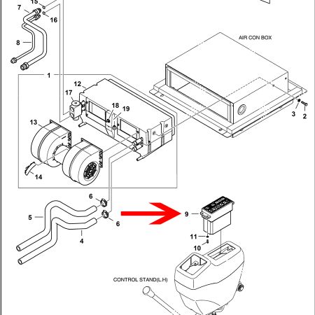 A/C Contoller 7005714 for Bobcat Excavator E60 E55W E80