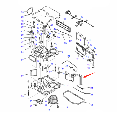 Buy A/C Core Heater ND116420-6830 for Komatsu Excavator PC118MR-8 PC138US-10 PC138US-8 PC228US-8 PC78US-8 PC78UU-8 PC88MR-8 PW118MR-8 PW98MR-8 from yearnparts store