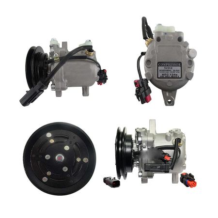 Air Conditioning Compressor 283-4170 for Caterpillar Excavator CAT 303.5D 303.5C CR 303.5E 303.5E2 CR 303.5E2CR 303.5ECR 303C CR 304 C CR 304DCR 304E 304E2 CR