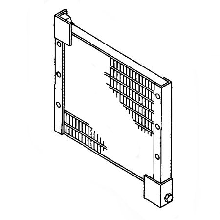 Air Conditioning Condenser 4344692 for Hitachi EX30-2 EX35-2 Excavator