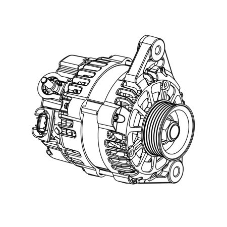 Alternator 7355952 7409598 for Bobcat TL619 TL723