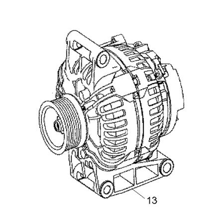 Alternator ZGBS-00310 for Hyundai 180D-9 Forklift
