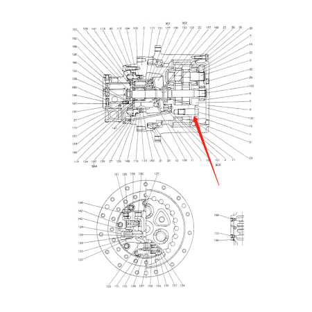 Buy Hydraulic Motor Bolt 2441U829S19 for Kobelco Excavator MD140C SK100-3 SK120-3 SK120LC-3 from yearnparts store