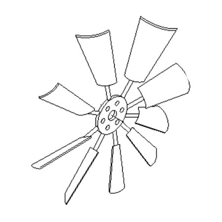 Cooling Fan 11QE-00020 for Hyundai Excavator R1200-9