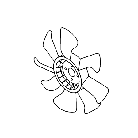 Cooling Fan Blade 1136603451 for Hitachi Excavator ZX110 ZX120 ZX125US ZX130H ZX135UR ZX135US ZX95 Engine 4BG1