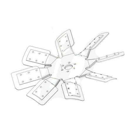 Cooling Fan Blade 4931778 C4931778 for Cummins Engine 6BT