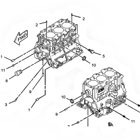 Cylinder Block 3192790 319-2790 for Caterpillar 303.5C CR 304D CR Excavator with S3Q2 Engine